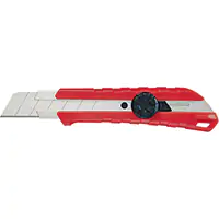 COUTEAU À LAME CASSABLE 25 MM CARBURE PRISE EN CAOUTCHOUC/POLYPROPYLÈNE MILWAUKEE PG195