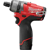 ENSEMBLE TOURNEVIS HEXAGONAUX À 2 VITESSES M12MC FUELMC, 1/4", 12 V, 325 LB-PO COUPLE MAX., LITHIUM-ION BLOC-PILE – MILWAUKEE (TLV679)