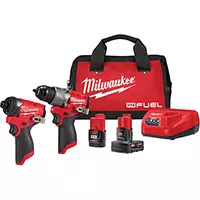 ENSEMBLE TOURNEVIS–PERCEUSE 1/2" M12 FUELᴹᶜ & TOURNEVIS HEXAGONAL À PERCUSSION 1/4", LITHIUM-ION, 12 V – UAW646