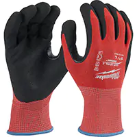 GANTS RÉSISTANTS AUX COUPURES ENDUTS PAR TREMPAGE, TAILLE GRAND, CALIBRE 15, REVÊTEMENT NITRILE, NYLON/LYCRAᴹᴰ, ASTM ANSI A2 – SGX640