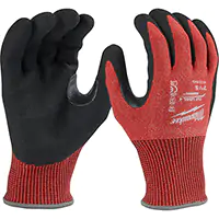 GANTS RÉSISTANTS AUX COUPURES ENDUTS PAR TREMPAGE, TAILLE PETIT, CALIBRE 15, REVÊTEMENT NITRILE, NYLON/LYCRAᴹᴰ, ASTM ANSI A4 – SGX648
