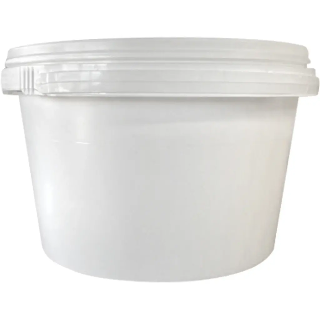 SEAU PLASTIQUE AVEC COUVERCLE -  1,03 GAL