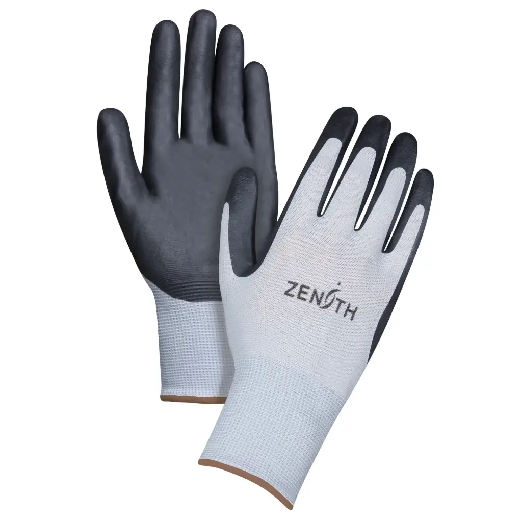 GANTS LÉGERS ET RESPIRANTS ENDUITS, TAILLE 9/GRAND, REVÊTEMENT EN MOUSSE DE NITRILE, CALIBRE 13, COQUE EN POLYESTER