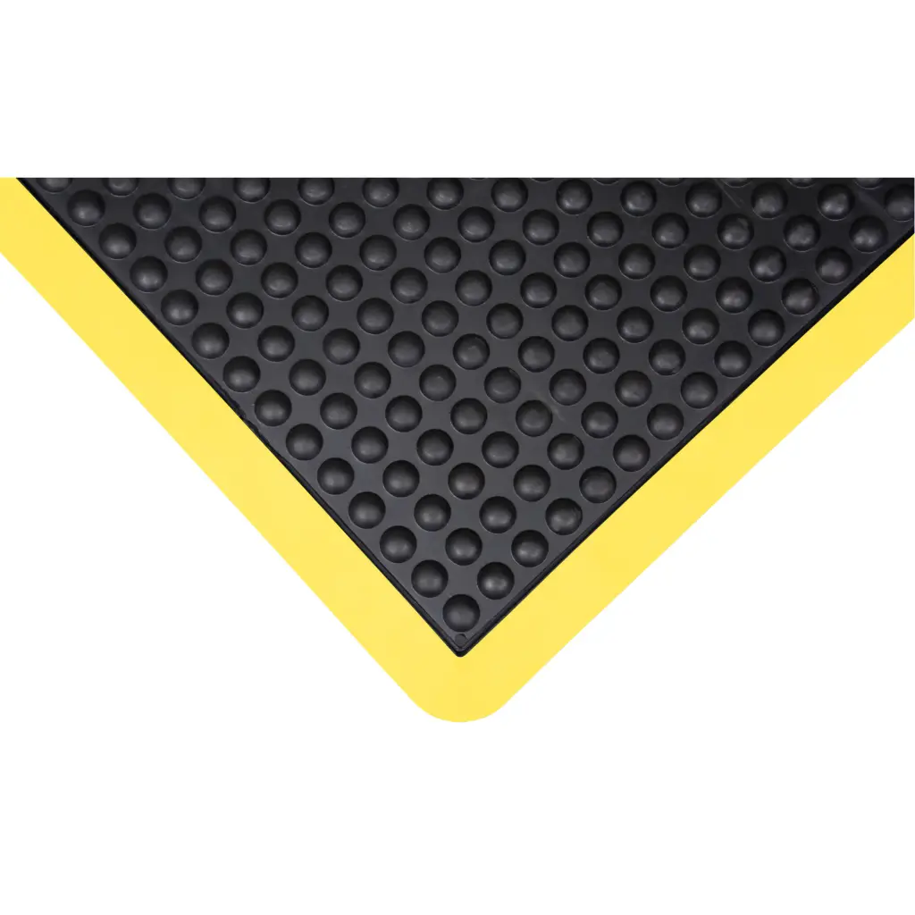 TAPIS ANTIFATIGUE EN DÔME, À BULLES, 3’ X 4’ X 1/2”, NOIR, CAOUTCHOUC