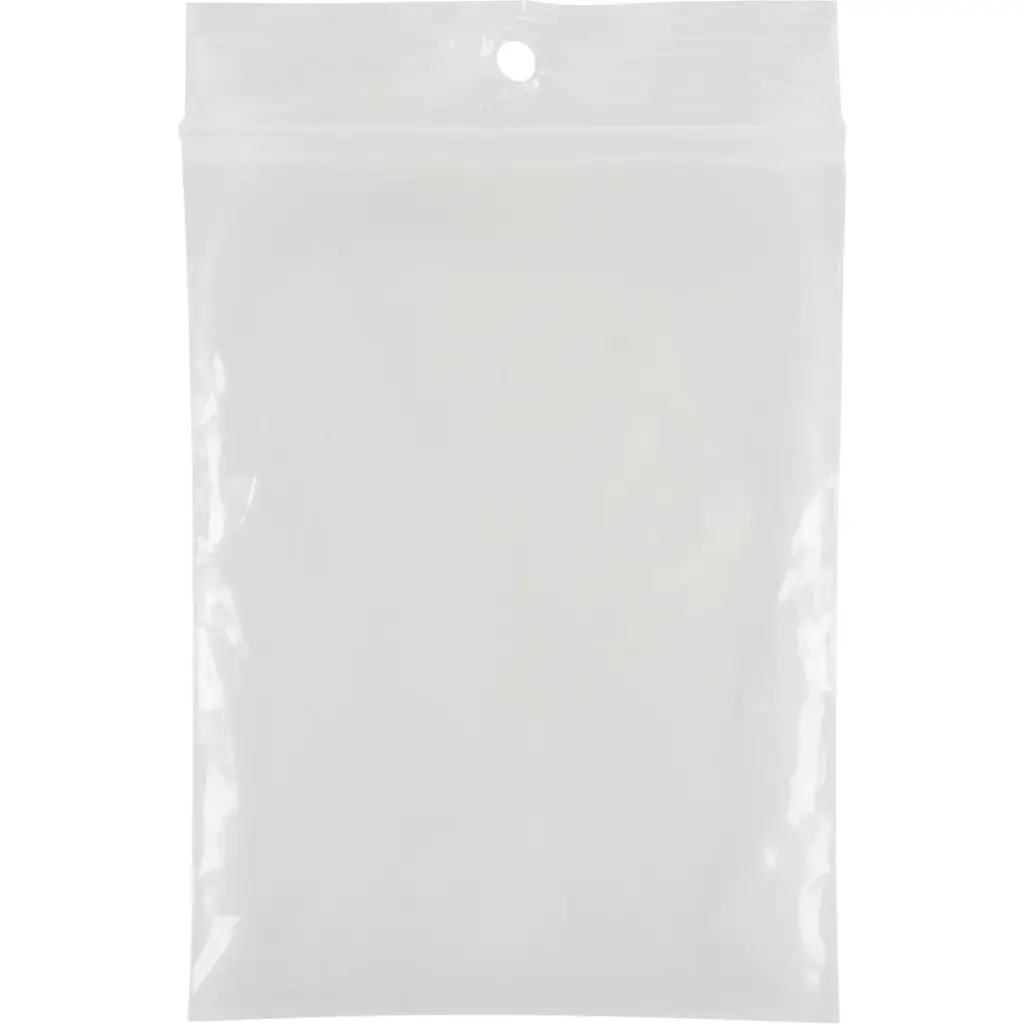 POLY BAGS, RESEALABLE, 4” X 3”, 4 MIL, PKG OF 100