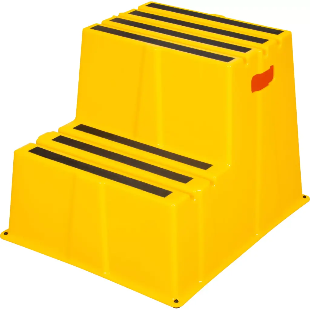 [MP771] INDUSTRIAL STEP STOOL, 2 STEPS, 26” X 22-7/16” X HEIGHT 19-11/16”