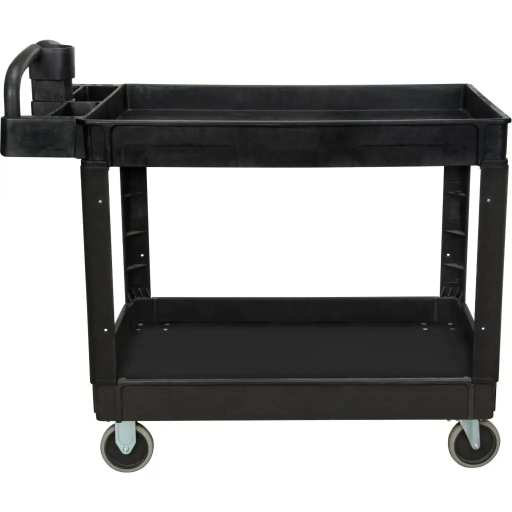 CHARIOT UTILITAIRE, 2 TIERS, 25-5/8” X 33-1/2” X 43-3/4”, CAPACITÉ 550 LB