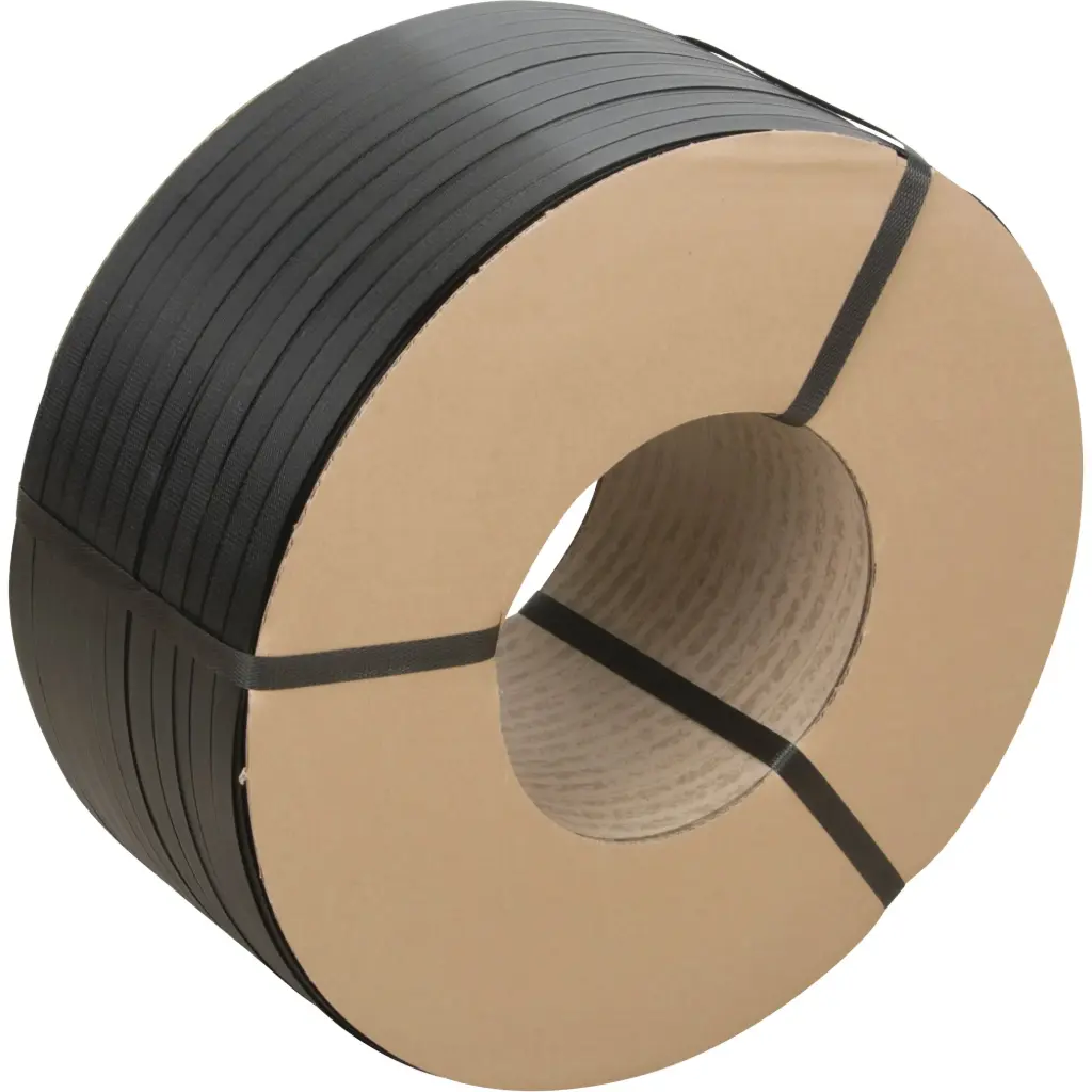 [PF988] STRAPPING, POLYPROPYLENE, 5/8” W X 6000’ L, BLACK, HAND GRADE