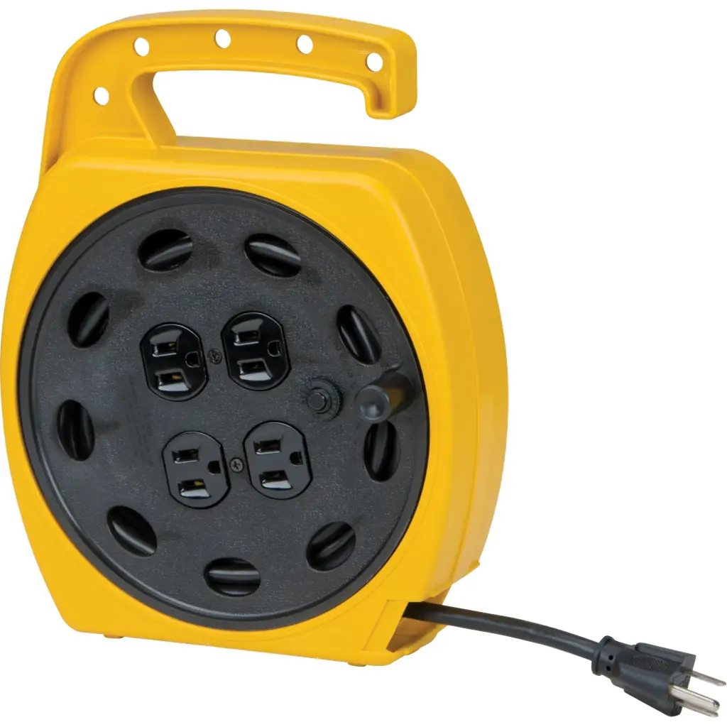 RETRACTABLE EXTENSION CORDS, 25’, SJT, GAUGE 16/3, 10 A