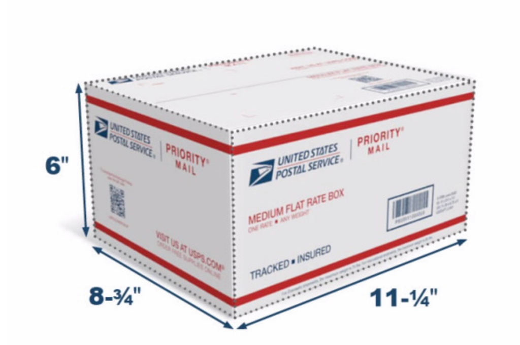 USPS BOÎTE PRIORITAIRE À TARIF FORFAITAIRE – FORMAT MOYEN CS-25