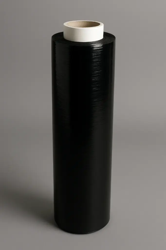[PG655] BLACK OPAQUE STRETCH FILM 18’‘X1500’ GAUGE 80