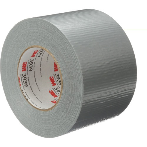 3M 3939 DUCT TAPE, 9 MILS, SILVER, 96 MM (3-3/4”) X 55 M (180’)