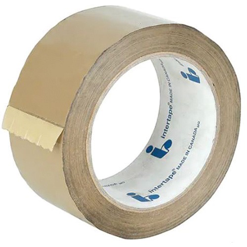 IPG PACKAGING TAPE, HOT MELT ADHESIVE, 1.6 MIL, 48 MM (1-22/25”) X 50 M (164’) Pack of 6