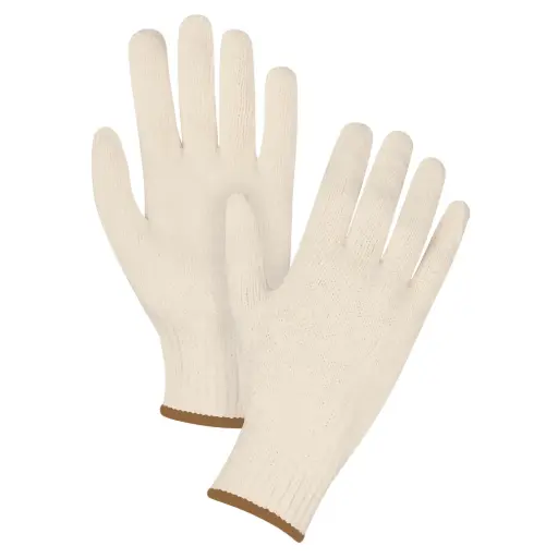 [SEE935] GANTS EN TRICOT DE POIDS LOURD POLY/COTON CALIBRE 7 LARGE PAQUET DE 12 