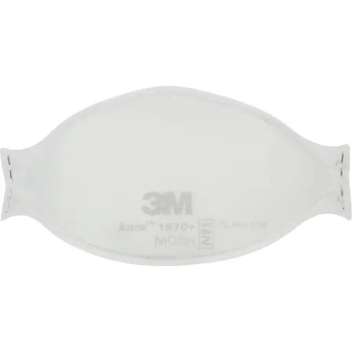 [SHF154] 3M APPAREIL DE PROTECTION RESPIRATOIRE CONTRE LES PARTICULES POUR SOINS DE SANTÉ ET MASQUE CHIRURGICAL 1870+ AURAMC, N95, CERTIFIÉ NIOSH/HOMOLOGUÉ FDA  PK 20