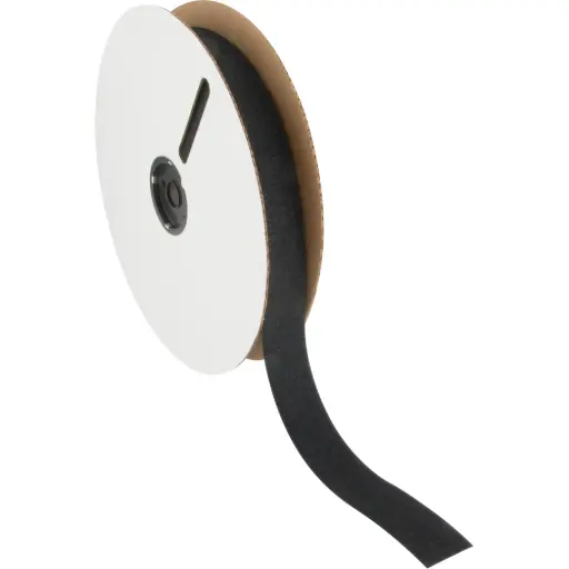 [OK144] 3M BANDE D'ATTACHES, BOUCLE, 50 VG X 2", COUSU, NOIR 