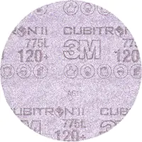 [NV754] 3M DISQUE EN PELLICULE 775L HOOKITMC CUBITRONMC II, DIA 5", GRAIN 120+, CÉRAMIQUE, 3 MILS 