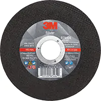 [NV202] 3M MEULE À TRONÇONNER SILVER, 4-1/2" X 0,04", ARBRE DE 7/8", TYPE 1, CÉRAMIQUE, 13 300 TR/MIN 
