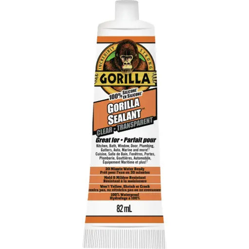 [AF415] 100% SILICONE SEALANT, 2.8 OZ., TUBE, CLEAR