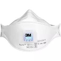 [SHG412] 3M RESPIRATEUR À PARTICULES AURAMC 9211+, N95, CERTIFIÉ NIOSH BOITE DE 10 