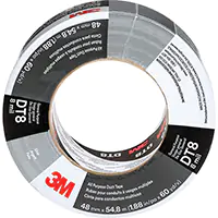 [PG116] 3M RUBAN ADHÉSIF TOUT USAGE DT8, 8 MILS, ARGENT, 48 MM (2") X 55 M (180') 
