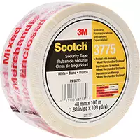 [PA604] 3M RUBAN D'EMBALLAGE SCOTCHMD 3775 AVEC MESSAGE, ADHÉSIF THERMOFUSIBLE, 2 MILS, 48 MM (1-22/25") X 100 M (328') 