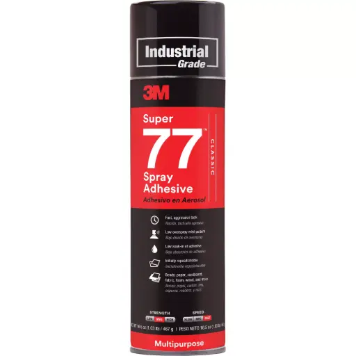 [PA003] ADHÉSIF SUPER 77MC , TRANSPARENT - 24 OZ