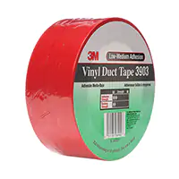 [AMA097] 3M RUBANS ADHÉSIFS EN VINYLE 3903, 48 MM (2") LA X 46 M (151') LO, 6,5 MILS, ROUGE 