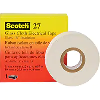 [XH289] 3M RUBAN ISOLANT EN TOILE DE VERRE 27 SCOTCHMD, 12 MM (1/2") LA X 20 M (66') LO 