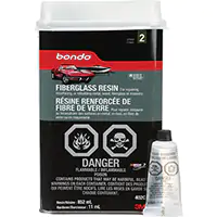 [AF553] 3M RÉSINE DE FIBRE DE VERRE BONDOMD, DEUX COMPOSANTS, 852 ML, BOUTEILLE, BLANC CASSÉ 