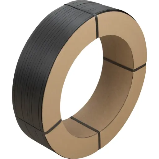 [PF986] STRAPPING, POLYPROPYLENE, 1/2” X 7200’, BLACK, MANUAL GAUGE