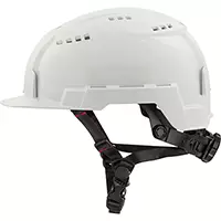 [SHA045] CASQUE À BORDURE AVANT AVEC SUPPORT À LAMPE DE POCHE BOLTMᴄ, ROCHET, BLANC SHA045 – MILWAUKEE
