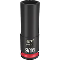 [UAK451] DOUILLE SHOCKWAVE IMPACT DUTY PUISSANCE 9/16'' PRISE 3/8'' 6 PANS PROFOND MILWAUKEE UAK451