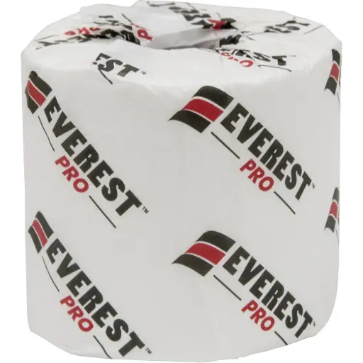 [JO153] PAPIER HYGIÉNIQUE EVEREST PROMC, 1 PLI, 1000 FEUILLES/ROULEAU, LONGUEUR 250’, BLANC - 48 ROULEAUX