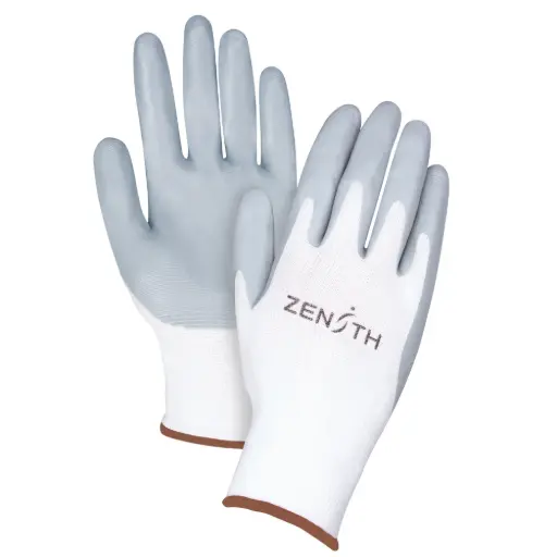 [SAM632] LIGHTWEIGHT BREATHABLE COATED GLOVES, SIZE 9/LARGE, NITRILE FOAM COATING, 13-GAUGE, POLYESTER SHELL