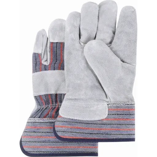 [SD602] PREMIUM FITTER GLOVES, SIZE L, SPLIT COWHIDE PALM, COTTON LINING