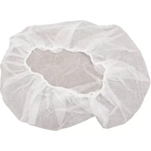 [SEC376] BONNETS BOUFFANTS NON TISSÉS, POLYPROPYLÈNE, 21”/LARGE, BLANC - BOITE 100