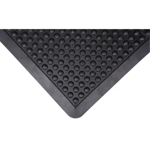 [SDL859] TAPIS ANTIFATIGUE EN FORME DE DÔME, À BULLES, 3’ X 4’ X 1/2”, NOIR, CAOUTCHOUC