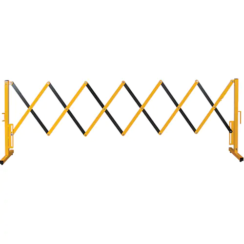[SDK990] BARRIÈRE EXTENSIBLE NOIR/JAUNE  37"X11'
