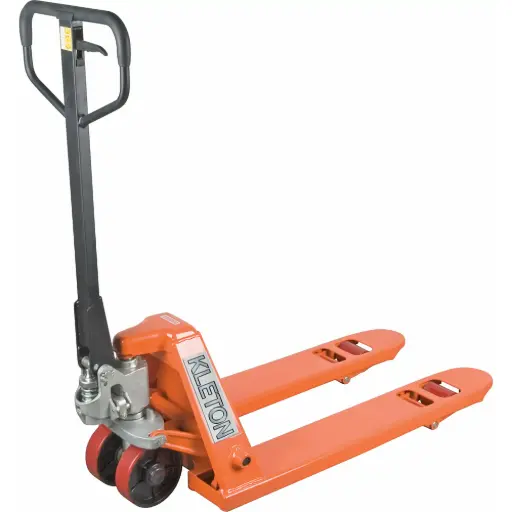 [MJ487] HEAVY-DUTY HYDRAULIC PALLET TRUCK, STEEL, 36” L X 27” W, 5500 LB CAPACITY