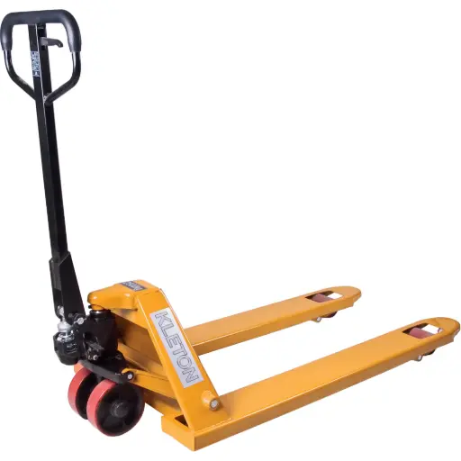 [MP797] TRANSPALETTE HYDRAULIQUE, ACIER, 48” LO X 27” LA, CAPACITÉ 5500 LB 