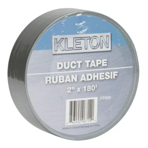 [PF688] RUBAN ADHÉSIF DE CATÉGORIE UTILITAIRE, 9 MILS, ARGENT, 50 MM (2”) X 55 M (180’)
