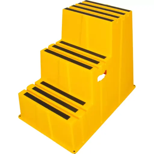 [MP772] ESCABEAU INDUSTRIEL, 3 MARCHES, 34-13/16” X 22-7/16” X HAUTEUR 28-1/2”