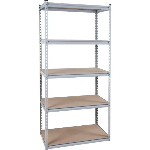 [RN455] RAYONNAGE ROBUSTE, ACIER, SANS BOULONS, CAPACITÉ 1200 LB, 36” LA X 72” H X 18” P