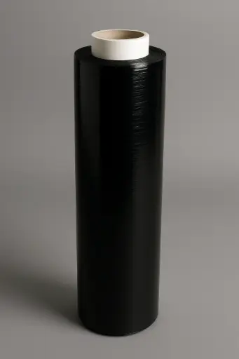 [PG655] BLACK OPAQUE STRETCH FILM 18’‘X1500’ GAUGE 80